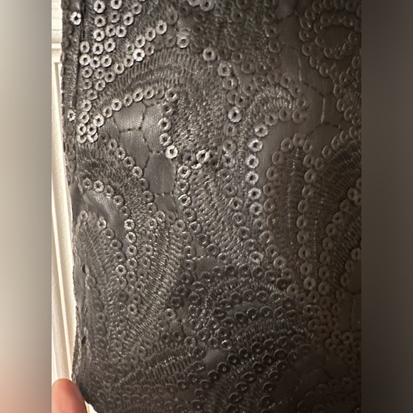 BLANKNYC Sequin Embellished Faux Leather Skirt - Picture 2 of 4